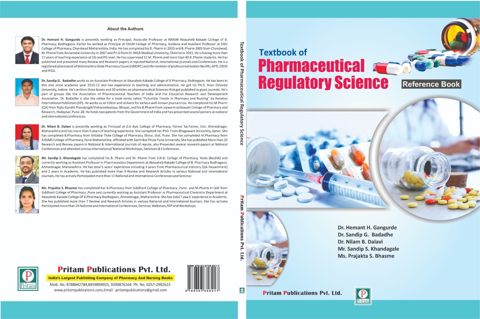 5.	Textbook of Pharmaceutical Regulatory Science